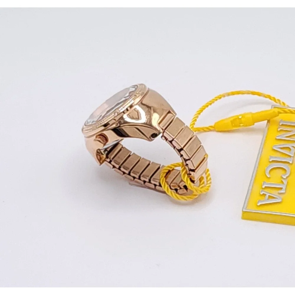 Invicta Mini Angel Musearc Rose Gold Ring Watch 50642